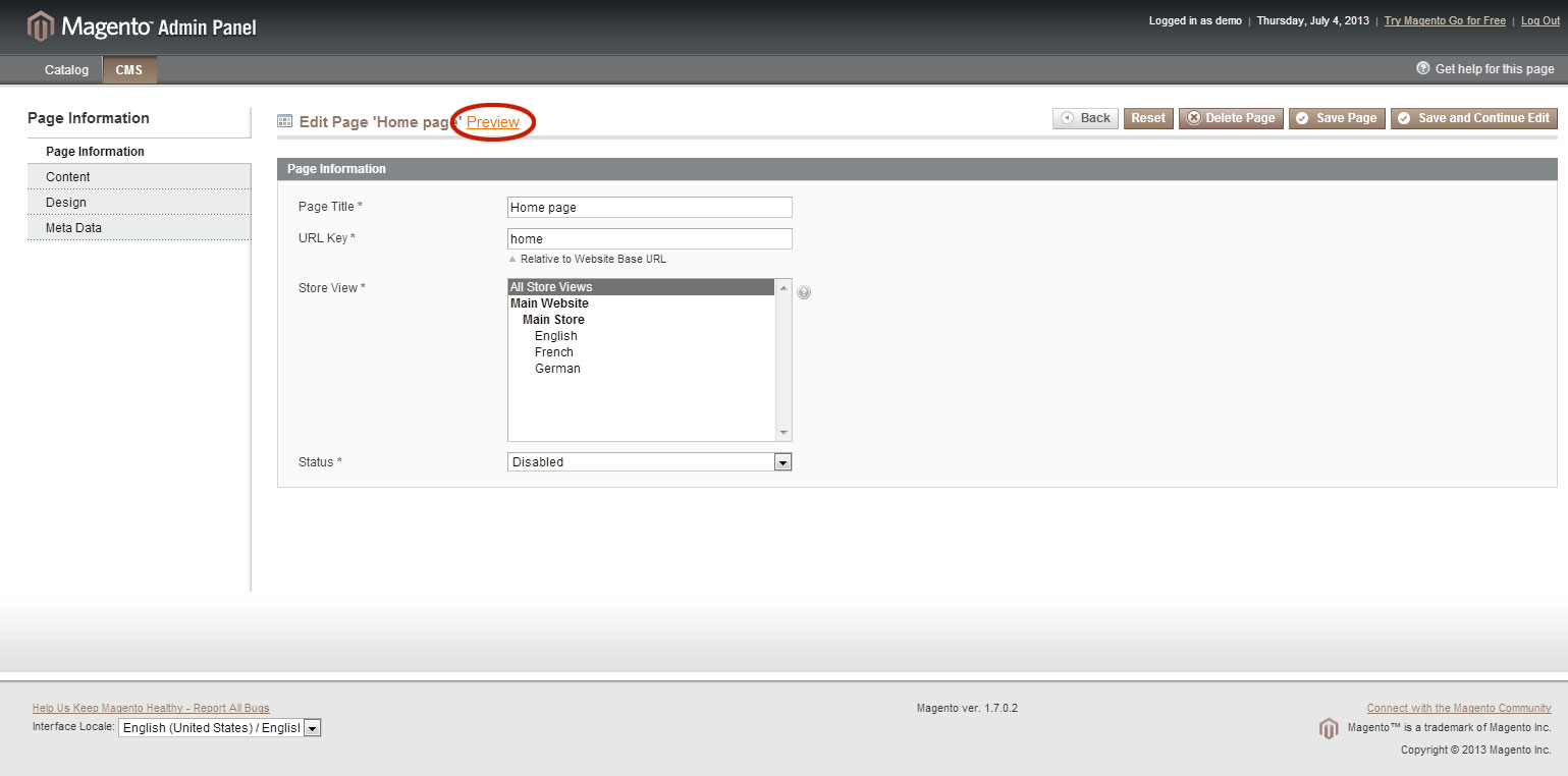 Magento Product Preview Backendlink - Modul Download - aromicon Agentur