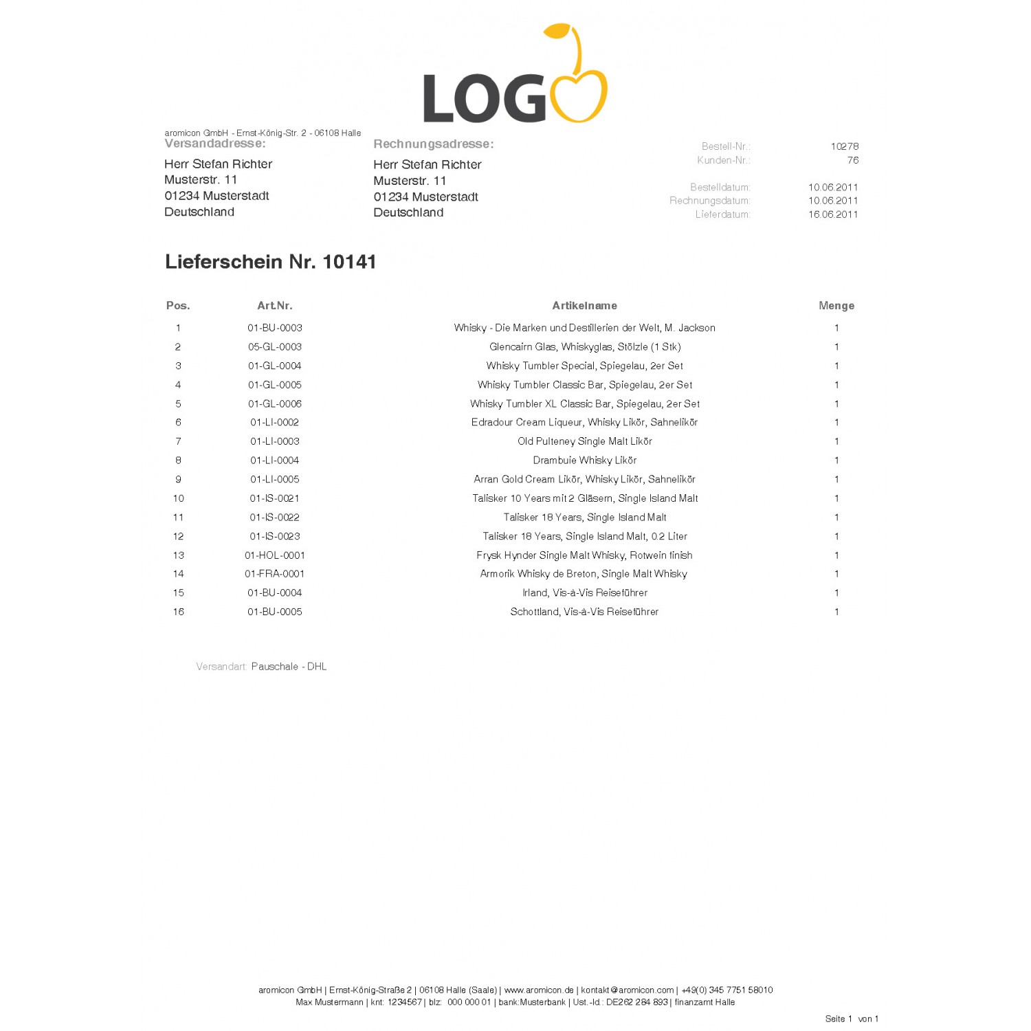 magento lieferschein template aromicon agentur packing slip template pdf