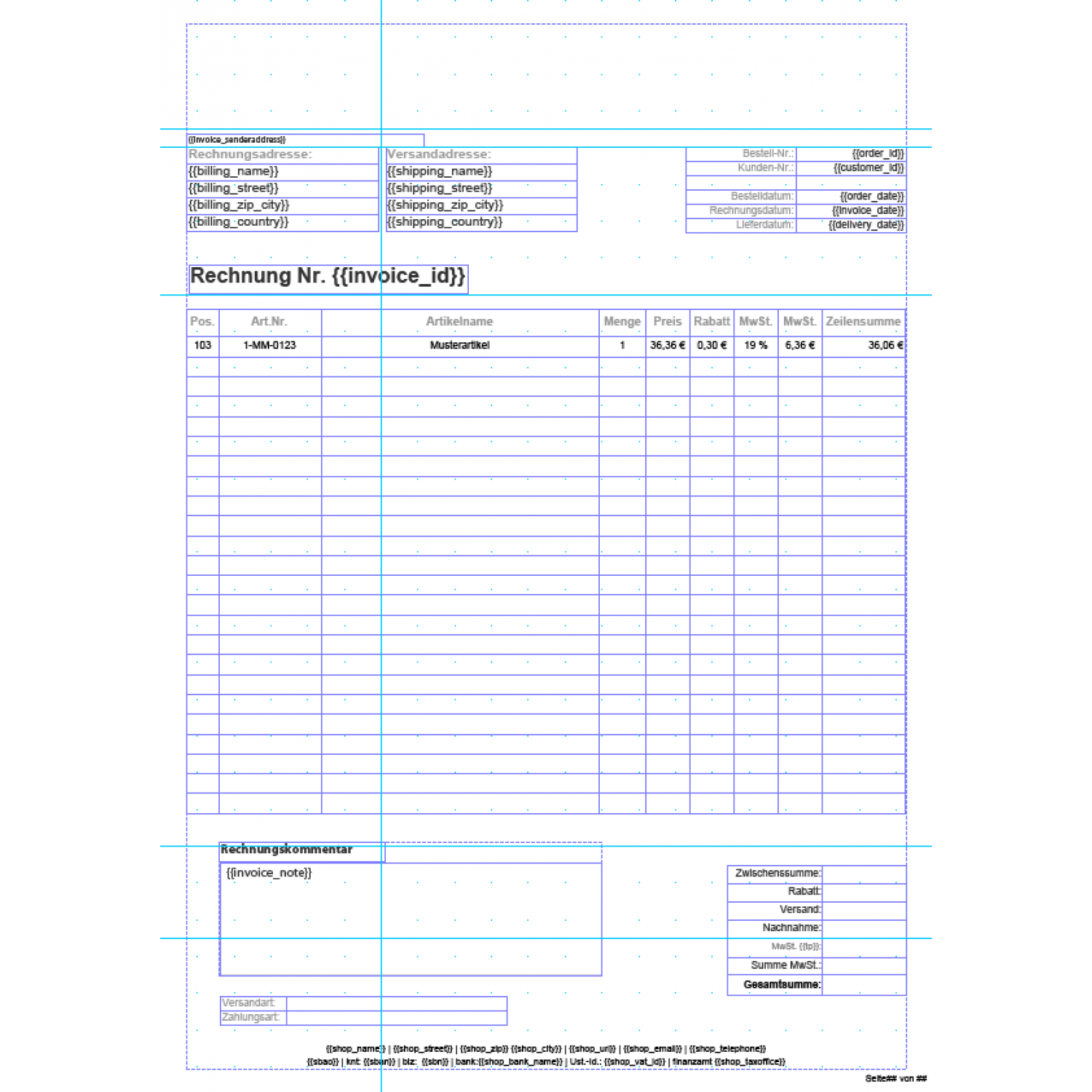 standard invoice