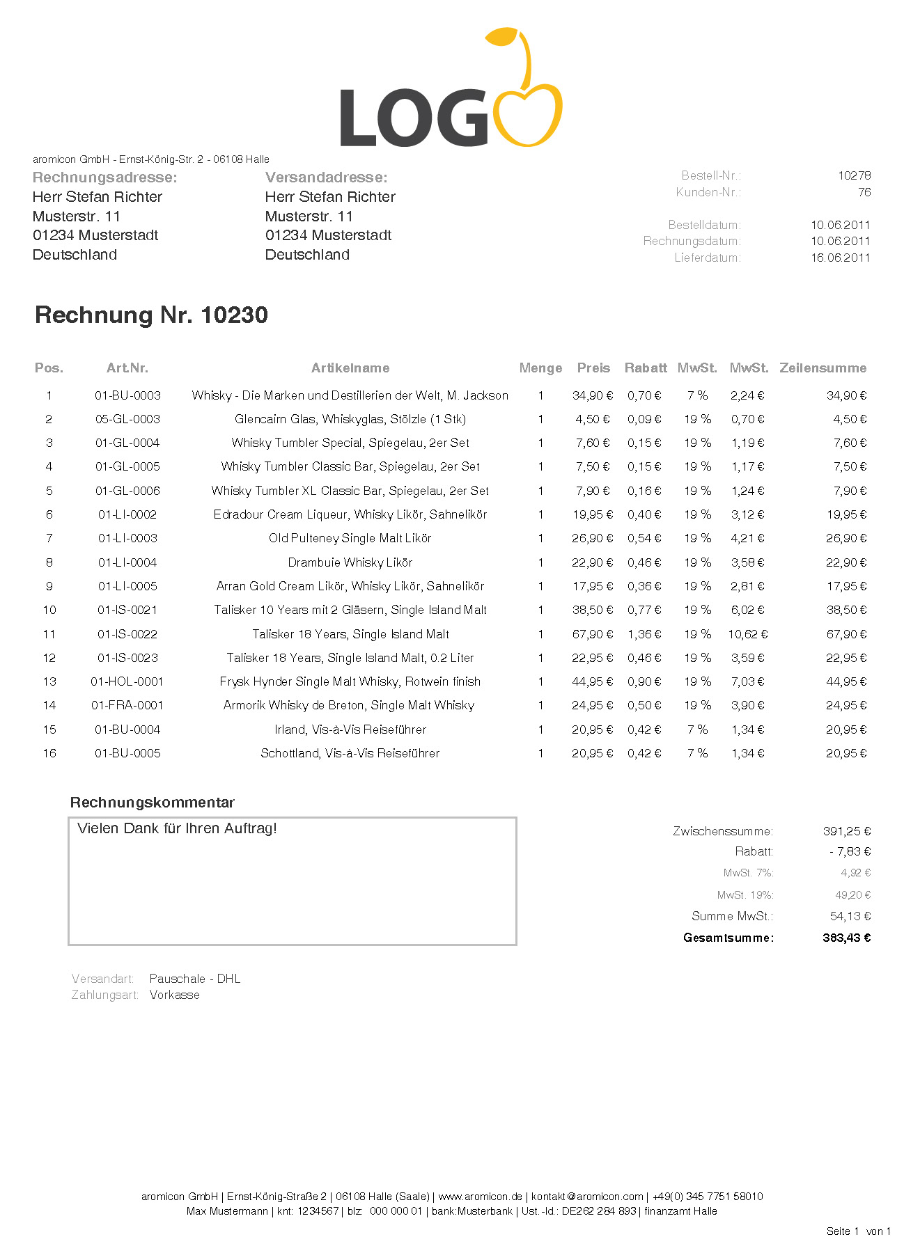 6 INFO INVOICE TEMPLATE IN MAGENTO 1.9 FREE DOWNLOAD ZIP ...